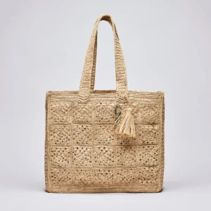 Sac cabas Amandine en raphia confectionné à la main*CXLbyChristianLacroix Outlet
