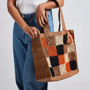 Sac cabas Amandine en raphia confectionné à la main*CXLbyChristianLacroix Outlet