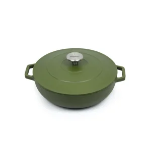 Sauteuse en fonte d'acier ronde vert mat*Sauter Discount