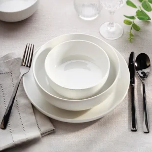 Service de table 24 pièces en porcelaine - Blanc*Sauter Best