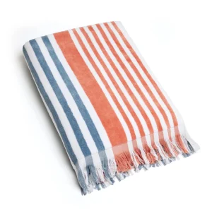 Serviette de plage Chypre Rouge / Bleu - 100 x 180 cm*Chevignon Sale