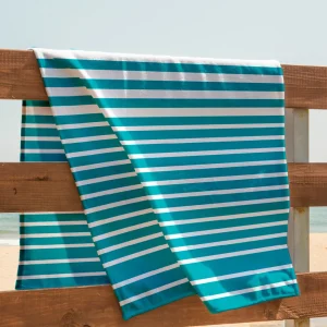 Serviette de plage Gabrielle Turquoise - 90 x 180 cm*Ines by Ines de la Fressange Discount