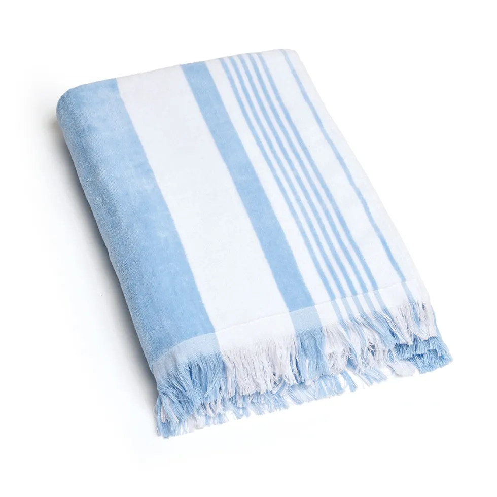 serviette_de_plage_jamaqu_0.webp Serviette de plage Jamaïque Bleu clair - 100 x 180 cm*Maison Héritage Online