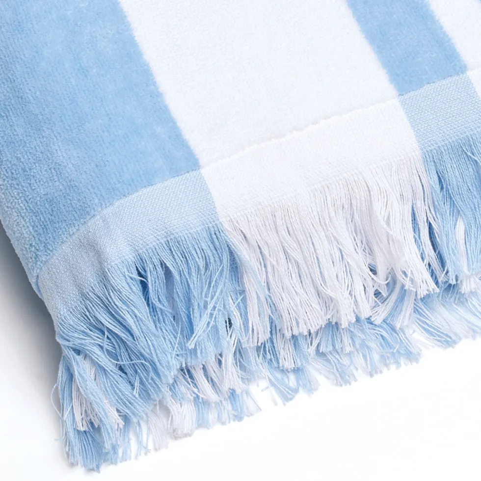 serviette_de_plage_jamaqu_2.webp Serviette de plage Jamaïque Bleu clair - 100 x 180 cm*Maison Héritage Online
