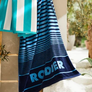 Serviette de plage Lino Bleu - 90 x 180 cm*Rodier Fashion