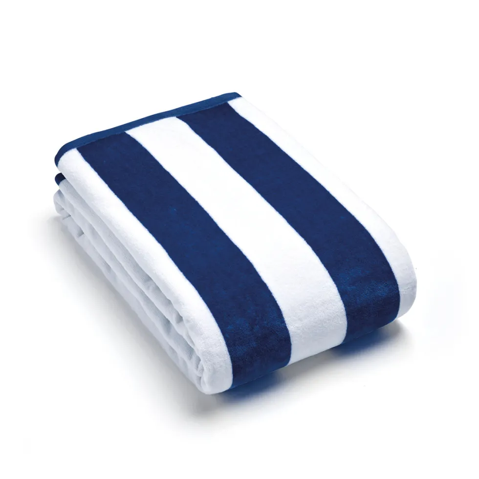 serviette_de_plage_mal_bl_0.webp Serviette de plage Maël Bleu foncé - 90 x 180 cm*Maison Héritage Clearance