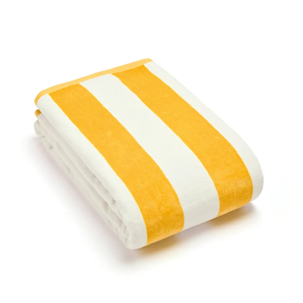 serviette_de_plage_mal_ja_0.webp Serviette de plage Maël Jaune - 90 x 180 cm*Maison Héritage New