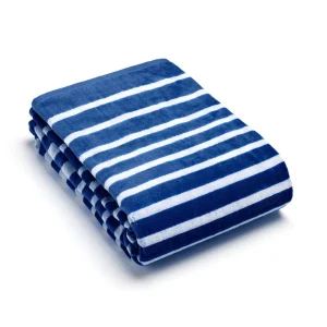 Serviette de plage Océane Bleu foncé - 90 x 180 cm*Cacharel Online