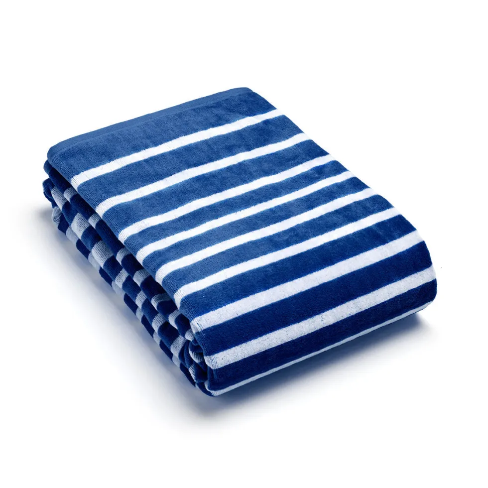 serviette_de_plage_ocane__0-1.webp Serviette de plage Océane Bleu foncé - 90 x 180 cm*Cacharel Online