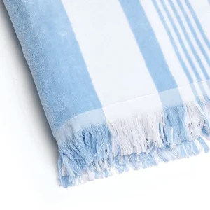 Serviette de plage Philippines Bleu clair - 100 x 180 cm*Cacharel Discount