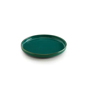 Set de 4 assiettes à dessert avec relief - Vert foncé*Sauter Hot
