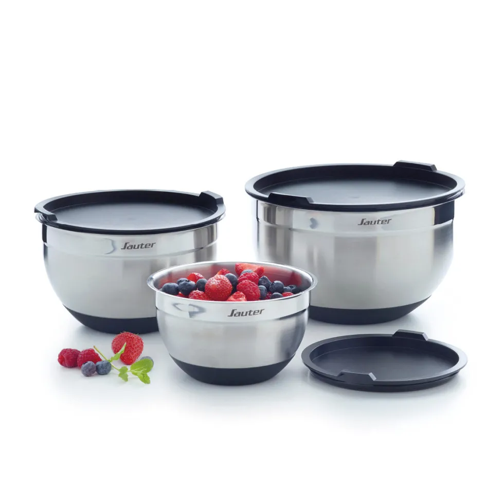 set_de__bols__mlanger_en__1-2.webp Set de 3 bols à mélanger en acier inoxydable avec couvercles – 16 + 20 + 24 cm*Sauter Clearance