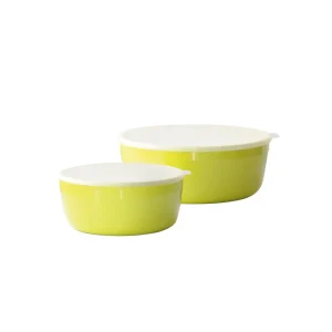 Set de 2 boîtes de conservation basses avec couvercle hermétique – 1300 ml + 2500 ml*Kalorik Discount