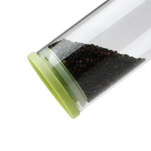 Set de 6 boîtes en verre avec couvercle en plastique – transparent et vert – 0.5l + 1L + 1.5L*Kalorik Hot