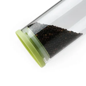 Set de 3 boîtes en verre avec couvercle en plastique – transparent et vert – 0.5l + 1L + 1.5L*Brandt Online