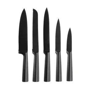 Set de 5 couteaux noir mat en acier inoxydable*Kalorik Best