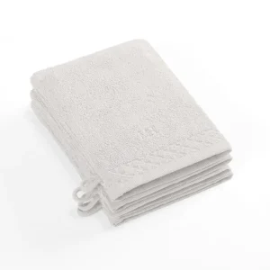 Set de 4 gants de toilette - 4 x (15 x 21 cm)*Maison Héritage Best