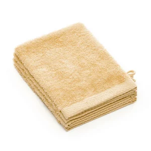Set de 4 gants de toilette - Jaune Doux*Cacharel Sale