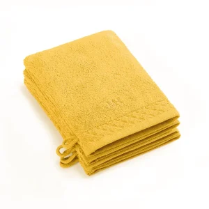 Set de 4 gants de toilette - 4 x (15 x 21 cm)*Maison Héritage Best
