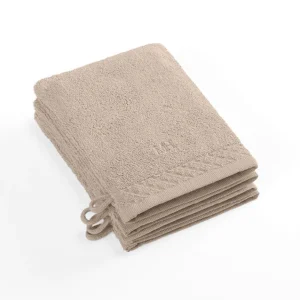 Set de 4 gants de toilette - 4 x (15 x 21 cm)*Maison Héritage Best