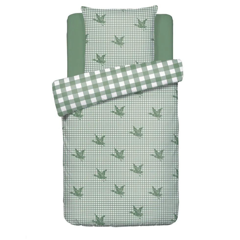 set_de__housses_de_couett_0-4.webp Set de 2 housses de couette + 2 taies coton - Vichy Ducks Vert*Chevignon Outlet