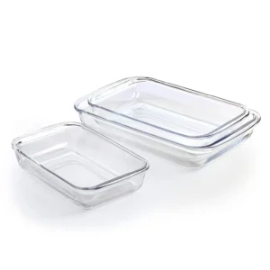 Set de 3 plats à four en verre – 1.6L + 2.2L + 3L*Brandt Clearance