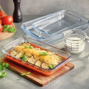 Set de 3 plats à four en verre – 1.6L + 2.2L + 3L*Brandt Clearance