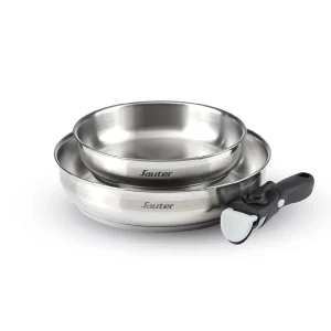 Set de 2 poêles + poignée*Sauter Discount