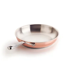 Set de 3 poêles Cuivrinox en acier inoxydable triply - 20 + 24 + 28 cm - Cuivre*Sauter Hot