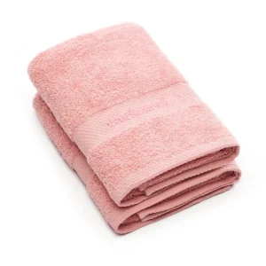 Set de 2 serviettes - Rose pétale*Cacharel Discount