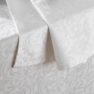 Set de 4 serviettes - tissé Jacquard - Victorian Blanc*Chevignon New