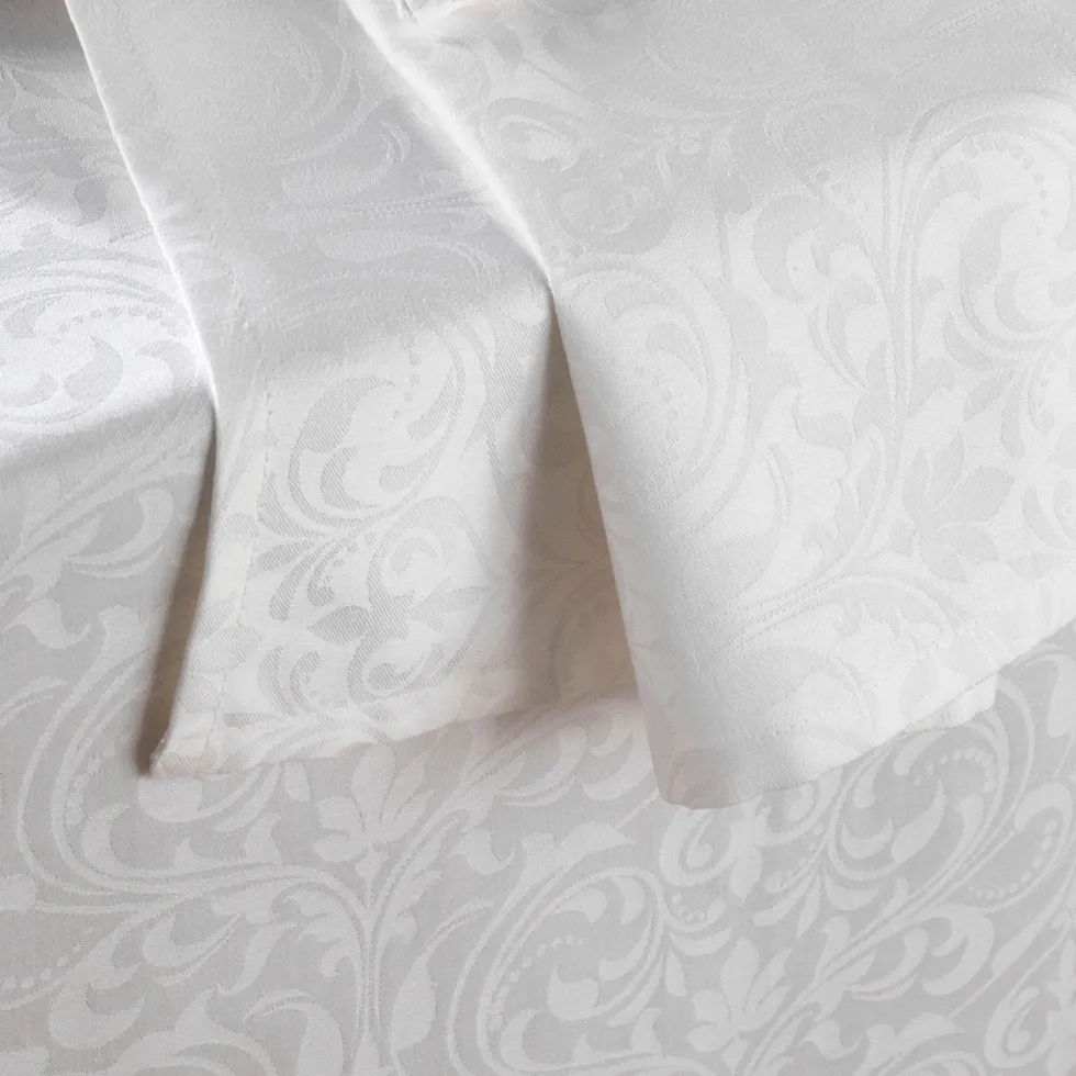 set_de__serviettes__tiss__1-3.webp Set de 4 serviettes - tissé Jacquard - Victorian Blanc*Chevignon New