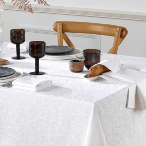 Set de 4 serviettes - tissé Jacquard - Victorian Blanc*Chevignon New