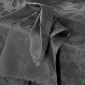 Set de 4 serviettes - tissé Jacquard - Petit Chênes gris foncé*Rodier Hot