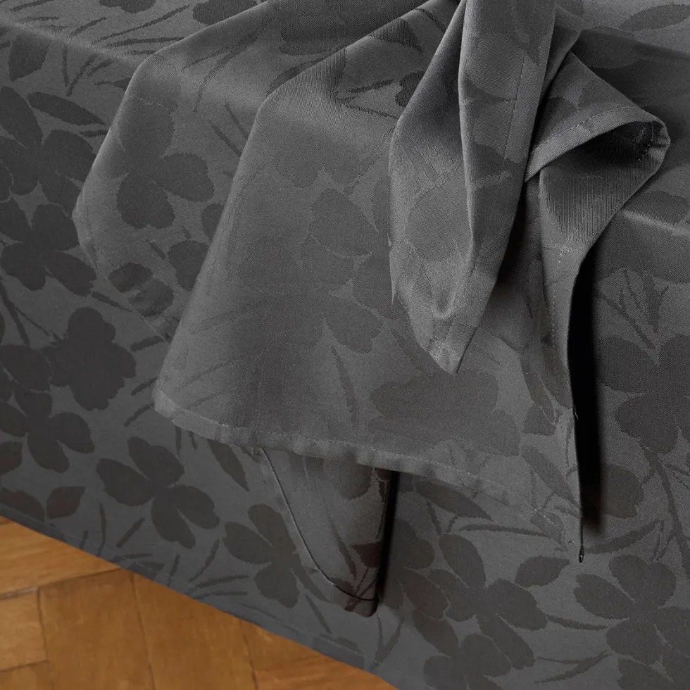 set_de__serviettes__tiss__2-5.webp Set de 4 serviettes - tissé Jacquard - Cresson de fontaine Gris foncé*Ines by Ines de la Fressange Discount