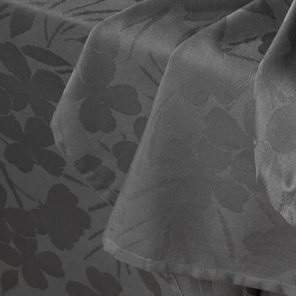 set_de__serviettes__tiss__3.webp Set de 4 serviettes - tissé Jacquard - Petites Fleurs Gris foncé*Cacharel Hot