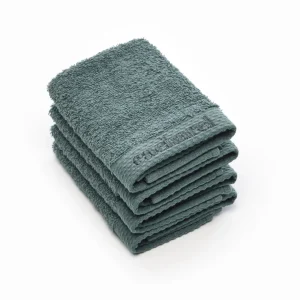 Set de 4 serviettes d'invitées - Vert sauge*Cacharel Outlet