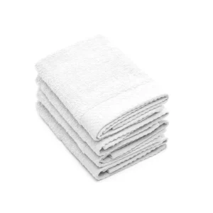 Set de 4 serviettes d'invitées - Blanc*Cacharel Online
