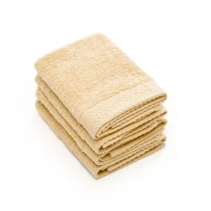 Set de 4 serviettes d'invitées - Jaune Doux*Cacharel Online