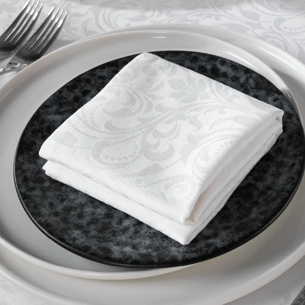 set_de__serviettes_tiss_j_2-1.webp Set de 4 serviettes tissé Jacquard Fleurette - 50 x 50 cm - Blanc*Sauter Discount