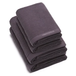Set de 2 serviettes u0026 2 draps de bain - Gris foncé*Chevignon Online