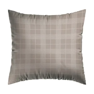 Set de 2 taies d'oreiller coton percale à carreaux - Taupe*Chevignon Fashion