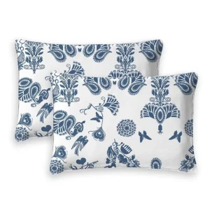 SET DE 2 TAIES D'OREILLER LOVE STORIES rectangulaire - Blanc Cassé*CXLbyChristianLacroix Clearance