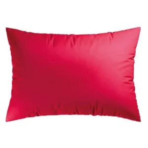Set de 2 taies d'oreiller rectangulaires - 50x70 - Aurore Uni Rouge*Cacharel Online