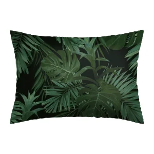 Set de 2 taies d'oreiller satin de coton - Jungle Vert*Chevignon New