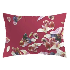 Set de 2 taies d'oreiller satin de coton Aurore Rouge*Cacharel Online
