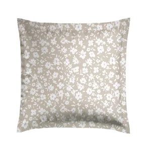 Set de 2 taies d'oreiller satin de coton - Elégance taupe*Rodier New