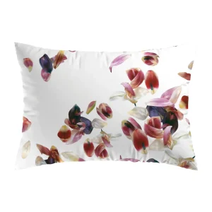 Set de 2 taies d'oreiller satin de coton - Aurore Blanc / Rose clair*Cacharel Sale