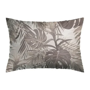 Set de 2 taies d'oreiller satin de coton - Jungle Taupe*Chevignon Sale