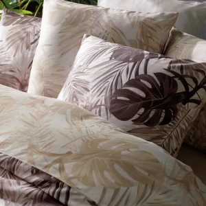 Set de 2 taies d'oreiller satin de coton - Jungle Taupe*Chevignon Sale